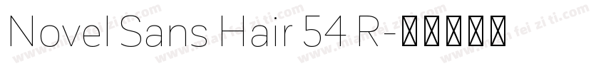 Novel Sans Hair 54 R字体转换